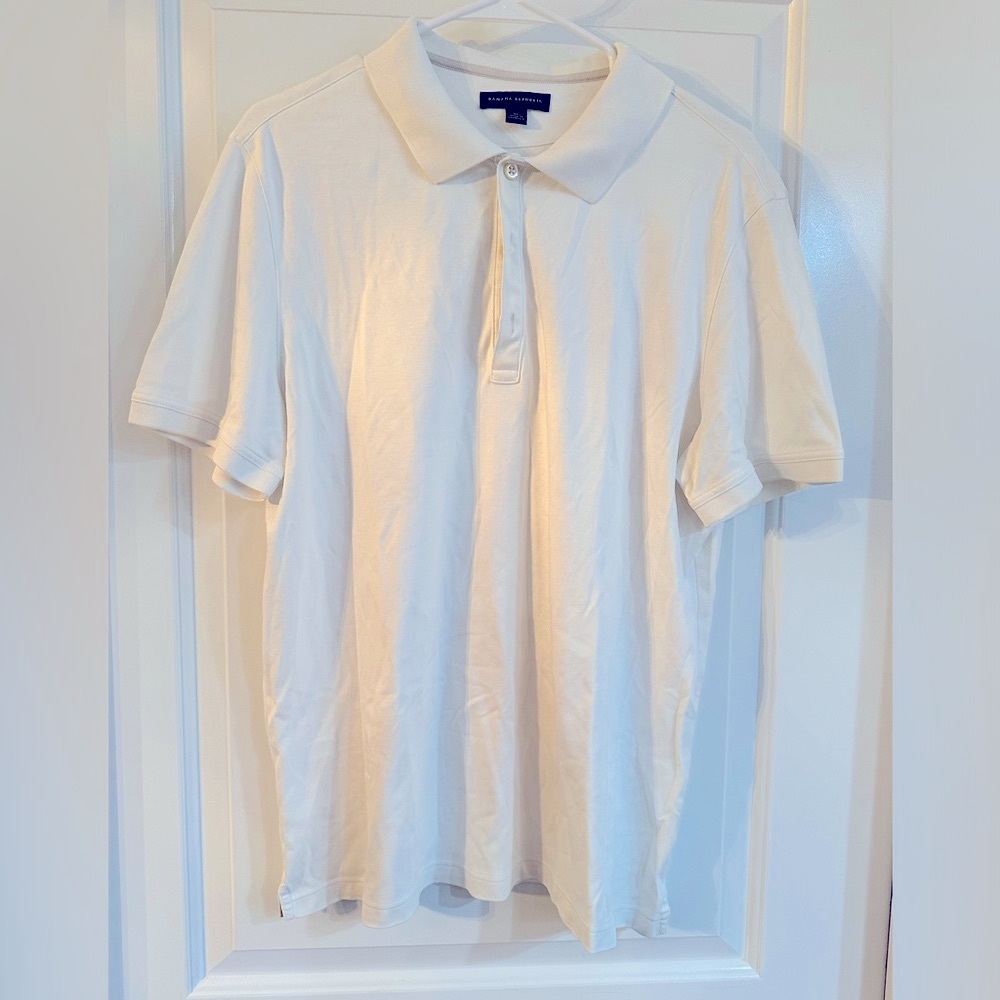Banana Republic White Polo Shirt